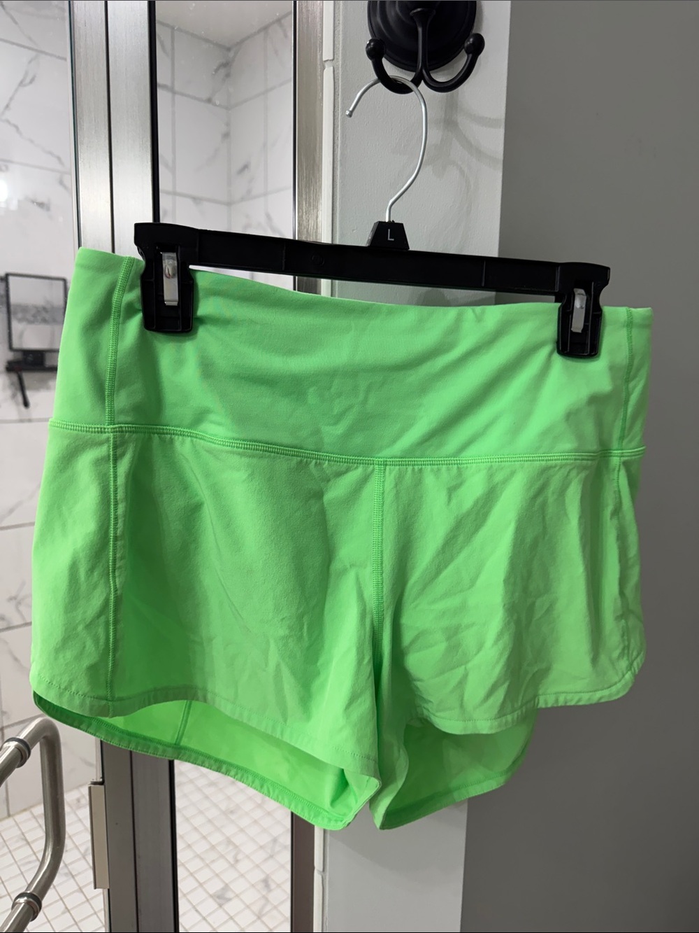 lululemon athletica Neon Green High-Rise Athletic Shorts